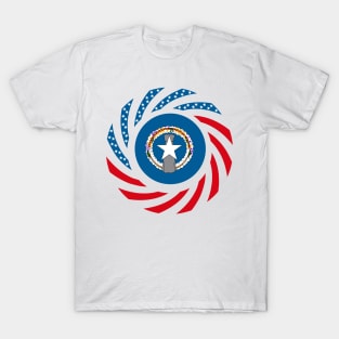 Northern Mariana American Multinational Patriot Flag Series T-Shirt